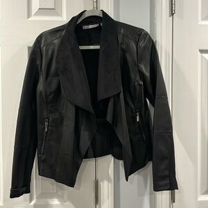 Bagatelle draped faux leather Jacket